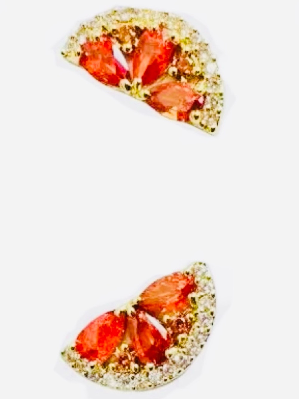 KATE SPADE NEW YORK ♠️ FRUIT SALAD ORANGE SLICE CITRUS STUD EARRINGS 🍊